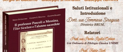 Il 9 marzo presentazione del libro “Il professor Pascoli a Messina, l’Iter Siculum e l’alunno sacerdote” alla Biblioteca Regionale Universitaria Giacomo Longo