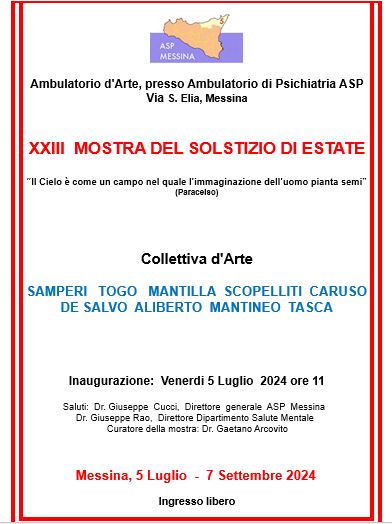 Il 5 luglio a Messina la XXIII mostra del solstizio di estate