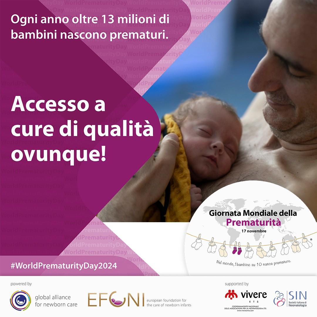 Giornata Mondiale della Prematurità 2024: Domenica 17 Novembre una giornata di sensibilizzazione per i bimbi nati prima del termine