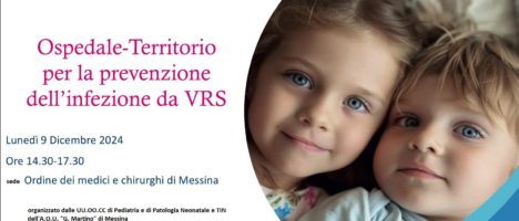 Il 9 dicembre evento “Ospedale-Territorio per la prevenzione dell’infezione da VRS” nell’Audiotorium dell’Ordine