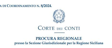 Direttiva di coordinamento 8_2024 del procuratore regionale della Corte dei Conti Sicilia