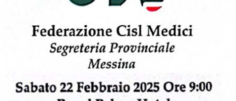 VI congresso della Cisl Medici di Messina