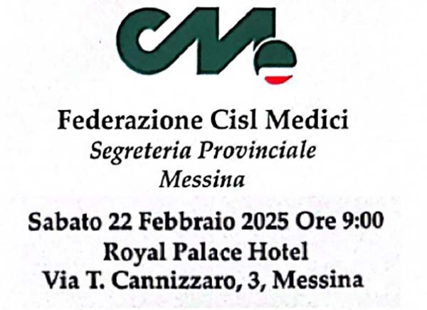 VI congresso della Cisl Medici di Messina