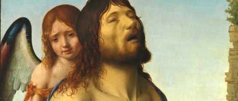 LA MASCHERA E IL TESCHIO NELLA PIETA’ CORRER DI ANTONELLO DA MESSINA